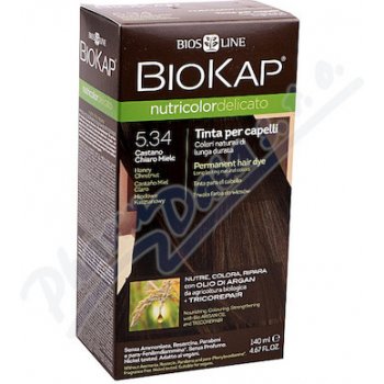 Biokap NutriColor Delicato barva na vlasy 5.34 medová kaštanová 140 ml