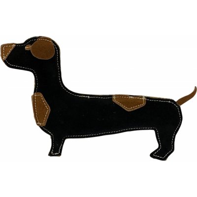 Paf Dog jezevčík Tony z kůže a juty 26 cm – Zboží Dáma