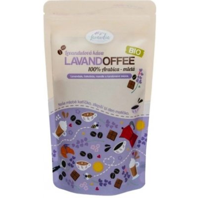 Lavandia Bio Lavandoffee káva s levandulí 100% Arabica 150 g – Zboží Dáma