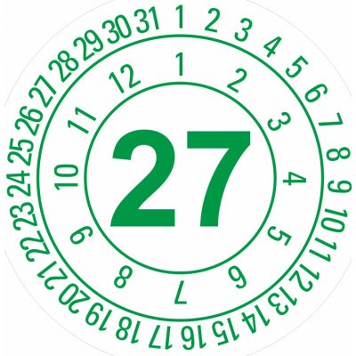 Datumovka - 2027 samolepící vinylová fólie 40 mm aršík 10 kusů – Sleviste.cz