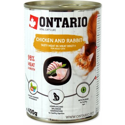 Ontario kuřecí s králíkem 400 g – Zbozi.Blesk.cz