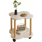 Servírovací stolek dřevo teplá bílá/buk NoBi HENRI – Zboží Dáma