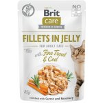 Brit Care Cat Fillets in Jelly Fine Trout & Cod 85 g – Sleviste.cz