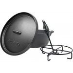 Klarstein Galloway, litinový hrnec, 7.6 barbecue hrnec, litina, velikost L/7,2 l Černá – Zboží Mobilmania