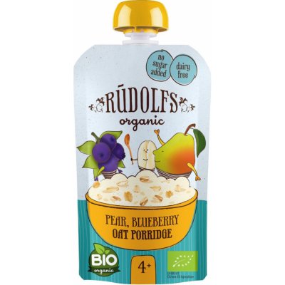 Rudolfs BIO kapsička hruška borůvka s ovesnou kaší 110 g – Zboží Dáma