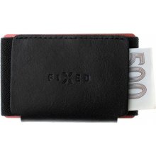 FIXED Tiny Wallet kožená z pravé hovězí kůže Torcello černá FIXW-STN2-BK