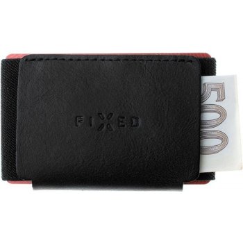 FIXED Tiny Wallet kožená z pravé hovězí kůže Torcello černá FIXW-STN2-BK