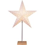 STAR TRADING Svítící hvězda na stojánku Leo White Base bílá barva kov papír – Zboží Dáma