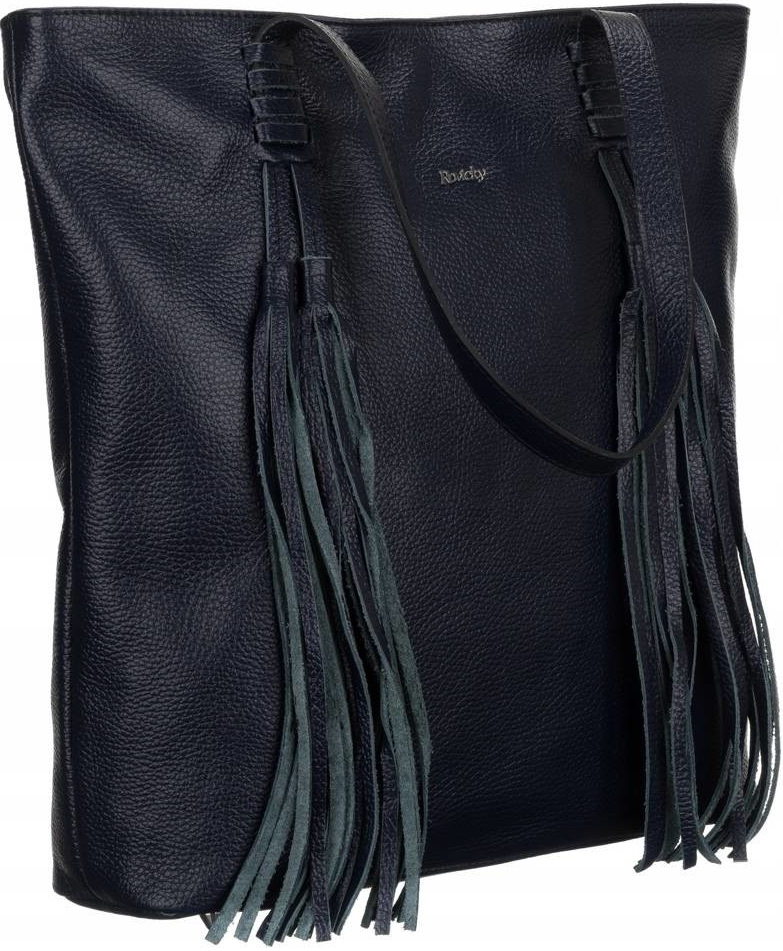 Rovicky shopper kabelka S TŘÁSNĚMI TWR-164 DARK BLUE