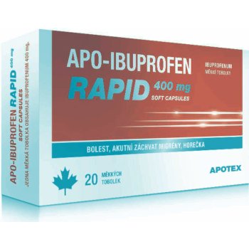 APO-IBUPROFEN RAPID POR 400MG CPS MOL 20 I