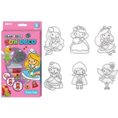 Sada barviček na sklo 6 barev 10,5ml+6 sklíček POHÁDKA – Hledejceny.cz