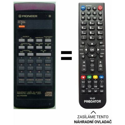 Dálkový ovladač Predátor Pioneer CU-PD055, CU-PD54, CU-PD45, CU-PD46 – Zboží Živě