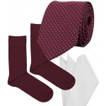 Kravatová sada vínové puntíky – Zboží Dáma