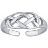 Prsteny SILVEGO Otevřený stříbrný prsten na nohu Anita PRM12192R