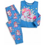 Dívčí pyžamo svítící ve tmě KYLY JEDNOROŽEC modré – Zboží Dáma