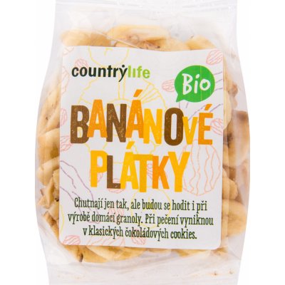 Country Life Bio Banánové plátky 100 g – Zboží Mobilmania