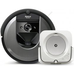 Set iRobot Roomba i7 Black a Braava jet m6