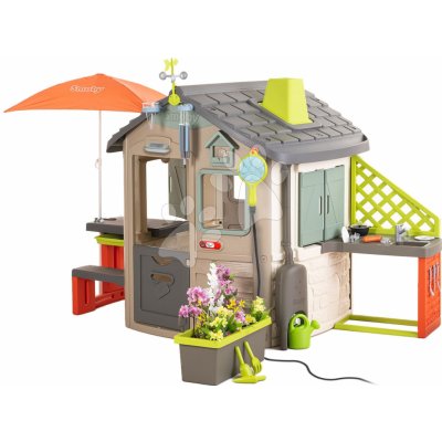 Smoby Domček ekologický v luxusnom prevedení Neo Jura Lodge Playhouse Green rozšíriteľný SM810230-A – Zbozi.Blesk.cz