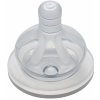 Savička na kojenecké lahve Nip dudlík kulatý široký silikon 2ks transparentní