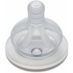 Nip dudlík kulatý široký silikon 2ks transparentní – Zboží Dáma