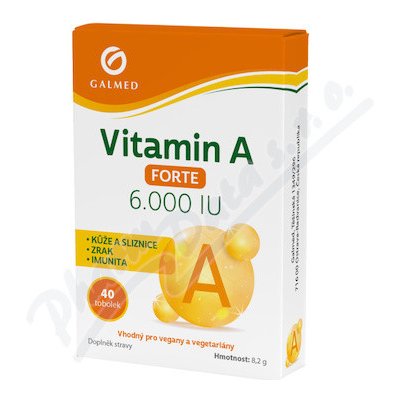 Galmed Vitamin A Forte 6.000 IU. 40 tablet