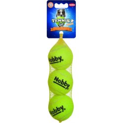 Nobby hračka tenisový míček M 6,5 cm 3 ks