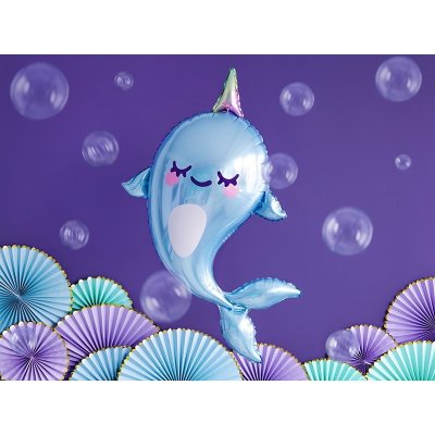 Party Deco FB62 Fóliový balónek Narval 53x87 cm – Zbozi.Blesk.cz