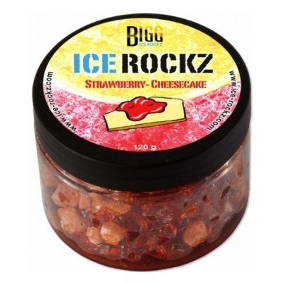 BIGG Ice Rockz minerální kamínky Jahodový Cheesecake 120 g