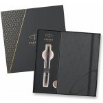 Parker 1502/3292962 IM Monochrome Titanium sada dárková sada kuličkové tužky / propisky v kazetě se zápisníkem – Zboží Živě