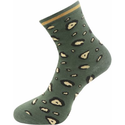 Biju dámské ponožky s leopardím potiskem NPC3625 9001478-4 9001478J zelené – Zboží Mobilmania