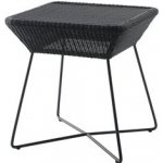 Cane-line Odkládací stolek Breeze, čtvercový 50x50x50 cm, rám kov black, výplet umělý ratan – Hledejceny.cz