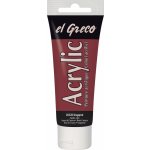 El Greco akrylová barva červená krapplack 75 ml – Hledejceny.cz