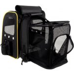 Purlov Batoh pro přepravu zvířat s terasou, oxford + polyester + PVC + PE, 35 x 41,5 x 28 cm – Zbozi.Blesk.cz