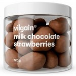 Vilgain Lyofilizované jahody v čokoládě mléčná čokoláda 120 g – Sleviste.cz