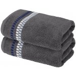 Livarno ručník 50 x 100 cm 2 ks šedá – Hledejceny.cz