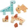 Dřevěná hračka Janod kostky a stavebnice Cubikosaurus Dino