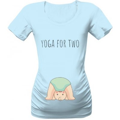Tričko s potiskem yoga for two dámské Atoll blue – Zboží Mobilmania