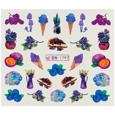 BIO nails Vodolepka BN 1797 jídlo a květiny – Hledejceny.cz