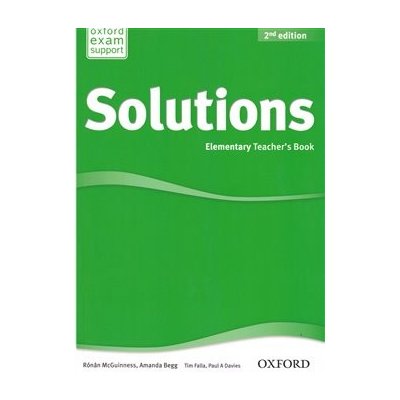 Solutions 2nd edition Elementary Teacher´s book (without CD-ROM)