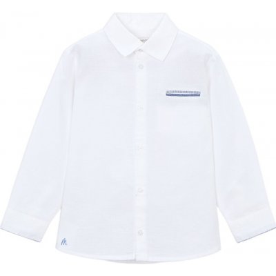Mayoral chlapecká košile DR lněná bílá – Zbozi.Blesk.cz