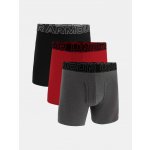 Under Armour M UA Perf Cotton 3in šedá/červená – Zboží Dáma
