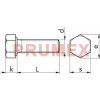Šrouby se šestihrannou hlavou Šroub šestihranný celý závit DIN 933 M6x45-8.8 bez PÚ