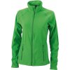 Dámská sportovní bunda James & Nicholson Structure Fleece Jacket zelená