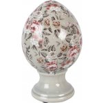 Clayre & Eef Zelené keramické vajíčko s květy Floria M Ø 12*19 cm – Hledejceny.cz