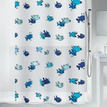 Spirella HUGO rybičky bílo-modrý 180 x 200 cm – Zboží Dáma