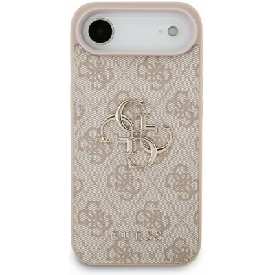 Guess PU 4G Metal Logo Zadní Kryt pro iPhone Air Pink – Zboží Mobilmania
