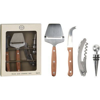EXCELLENT HOUSEWARE Otvírák na víno a kráječ na sýr sada 4 ks KO-170485140 – Hledejceny.cz