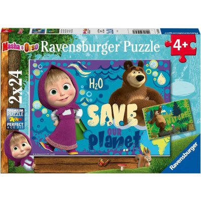 Ravensburger 090464 Máša a medvěd 2 x 24 dílků – Hledejceny.cz