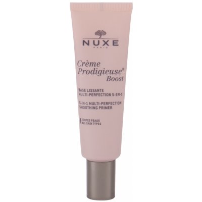 Nuxe Creme Prodigieuse Boost 5-In-1 Smoothing primer Rozjasňující a vyhlazující podkladová báze pod make-up 30 ml – Sleviste.cz