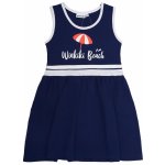 Winkiki Kids Wear dívčí letní šaty Winkiki Beach navy – Sleviste.cz